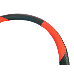 Κάλυμμα Τιμονιού Αυτοκινήτου Δερματίνη X-Treme  Sport Μαύρο-Κόκκινο Medium 38cm 1 Τεμάχιο