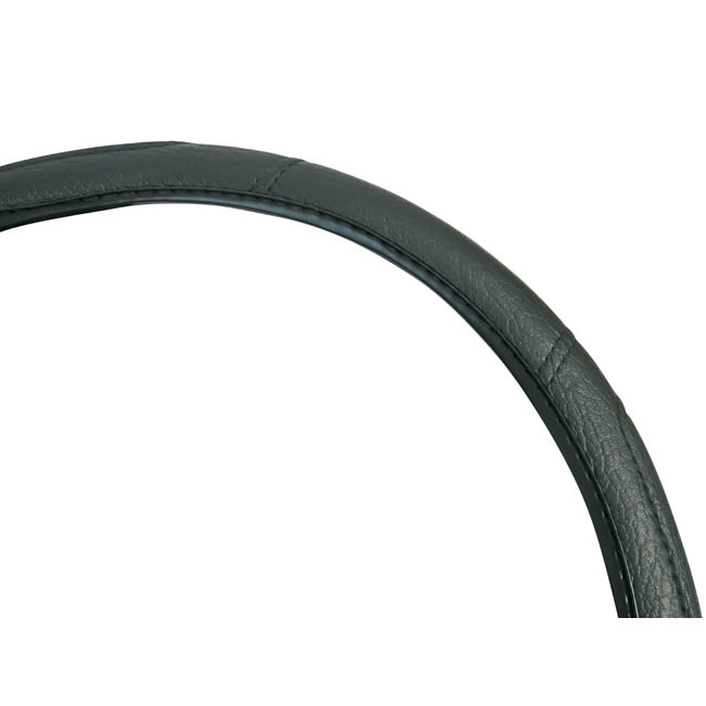 Κάλυμμα Τιμονιού Φορτηγού Δερματίνη Με Γαζιά Μαύρο XL 42cm 1 Τεμάχιο - Image 2