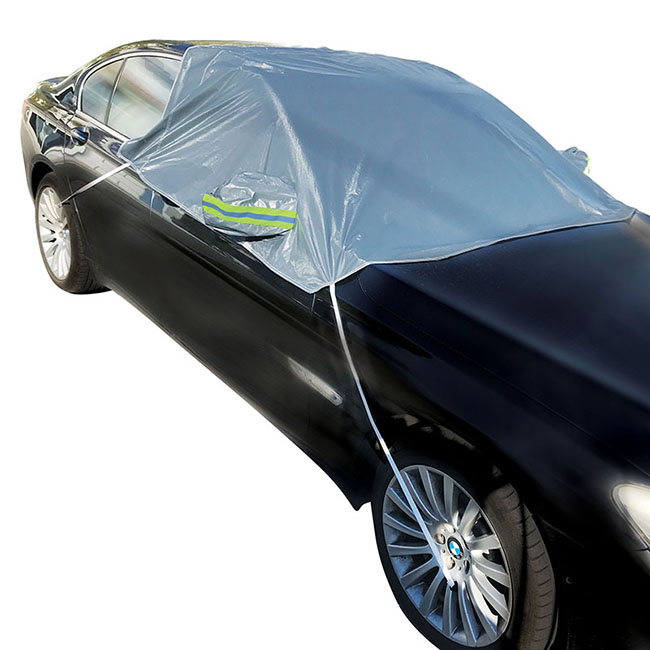 Ηλιοπροστασία - Καλύπτρα Εξωτερική Μπροστινών Παραθύρων Ενισχυμένη Feral 250x170cm Με Αντανακλαστική Ταινία Στους Καθρέπτες & Ιμάντες Πρόσδεσης 1 Τεμάχιο - Image 5