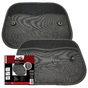 Ηλιοπροστασία Αυτοκινήτου Feral Για Τα Πλαϊνά Τζάμια Super UV 48x37cm 2 Τεμάχια