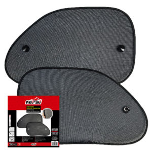 Ηλιοπροστασίες Αυτοκινήτου Feral Για Τα Πλαϊνά Τζάμια Οβάλ Super UV 65x38cm 2 Τεμάχια