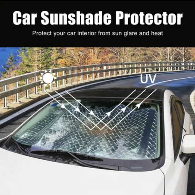 Ηλιοπροστασία Παρμπρίζ Αλουμινίου Laser Ιριδίζουσα Feral X-Large145x80cm 1 Τεμάχιο - Image 10