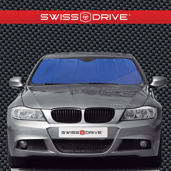 Ηλιοπροστασία Παρμπρίζ Αλουμινίου Μπλε Matte Large ΜΑΤΤBLU 145x70cm 1 Τεμάχιο - Image 6