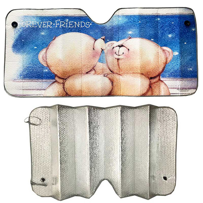 Ηλιοπροστασία Παρμπρίζ Αλουμινίου Forever Friends 60x130cm 2385 1 Τεμάχιο - Image 2