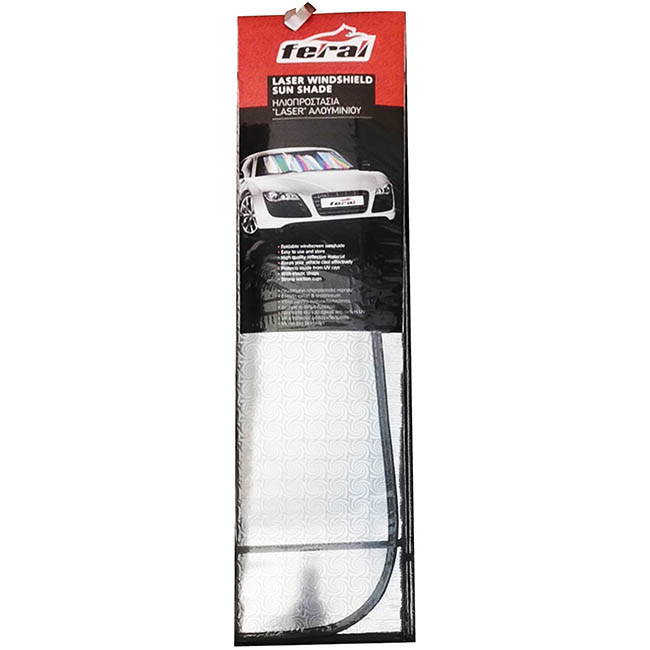 Ηλιοπροστασία Παρμπρίζ Αλουμινίου Laser Ιριδίζουσα Feral XX-Large 175x90cm 1 Τεμάχιο - Image 2