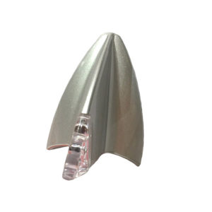 Κεραία Αυτοκινήτου Διακοσμητική Καρχαρίας Φωτιζόμενη Ασημί 1 Τεμάχιο