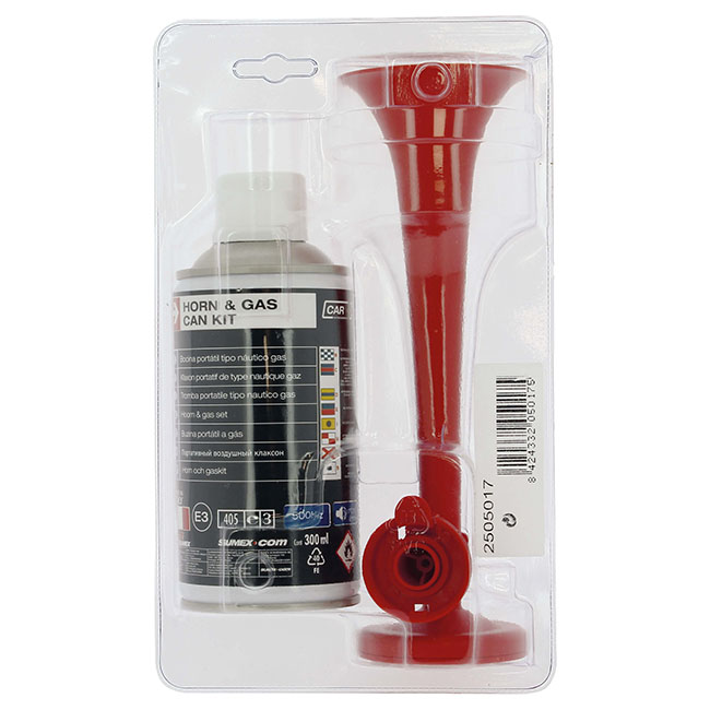 Κόρνα Γηπέδου Με Φιάλη 300ml 500hz 110db Με Πιστοποίηση E3 Made in Italy 1 Τεμάχιο - Image 2