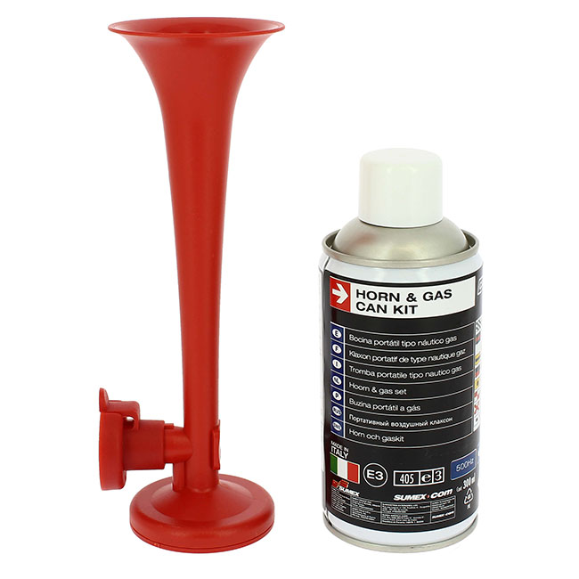 Κόρνα Γηπέδου Με Φιάλη 300ml 500hz 110db Με Πιστοποίηση E3 Made in Italy 1 Τεμάχιο - Image 3