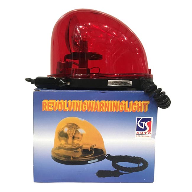 Φάρος Ασφαλείας Αυτοκινήτου Περιστρεφόμενος Μαγνητικός Οβάλ Κόκκινος 12V 1 Τεμάχιο - Image 4