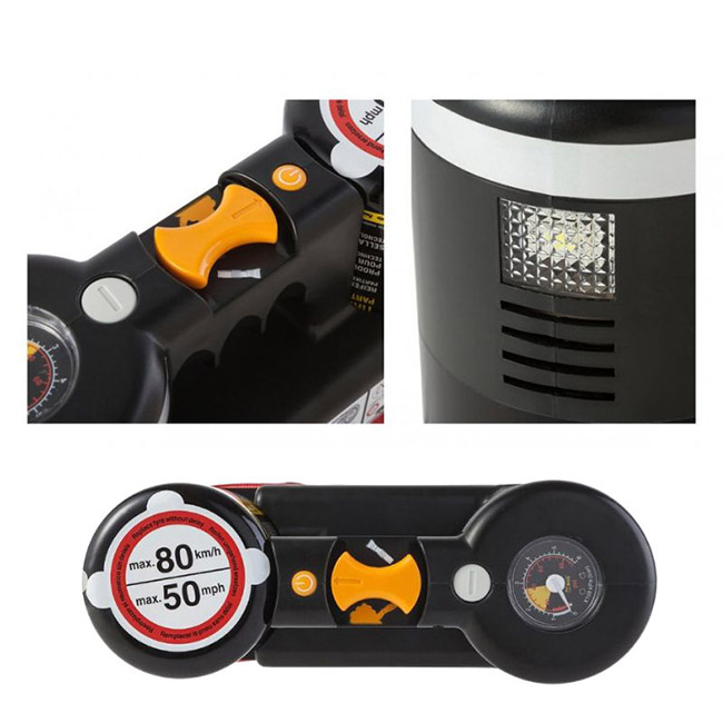 Κομπρεσέρ - Κομφλέρ Αέρος Αυτοκινήτου AirMan ResQ Pro+ 12V Με Μανόμετρο Και Σφραγιστικό Ελαστικών 450ml 71-063 1 Τεμάχιο - Image 4