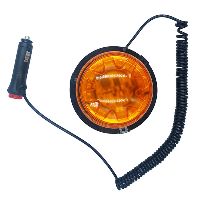 Φάρος Ασφαλείας Αυτοκινήτου Βιδωτός, Μαγνητικός Πορτοκαλί Led 12V/24V 1 Τεμάχιο - Image 5
