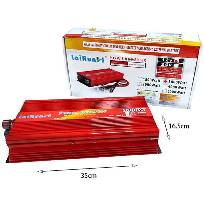 Inverter Αυτοκινήτου Lairun 24V 3000W 1 Τεμάχιο - Image 3