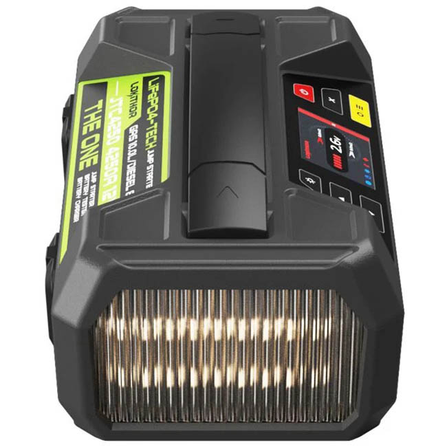 Εκκινητής Μπαταριών Αυτοκινήτου, Φορτιστής & Διαγνωστικό Μπαταριών, Powerbank, Φακός Led 5 Σε1 Lokithor JTC4250 LifePO4 12 Volt 4250A 1 Τεμάχιο - Image 2