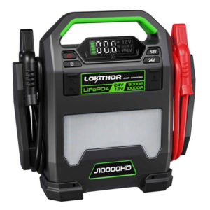 Επαγγελαμτικός Εκκινητής Μπαταριών , Powerbank, Φακός Led 3 Σε1 Lokithor J10000HD 12 Volt 10000A / 24V 5000A 1 Τεμάχιο