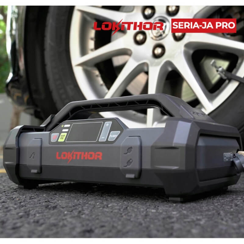 Εκκινητής Μπαταριών Αυτοκινήτου, Powerbank, Κομπρεσσέρ Αέρος 150PSI, Φακός Led 4 Σε1 Lokithor JA302 PRO 12 Volt 3000A 1 Τεμάχιο - Image 9