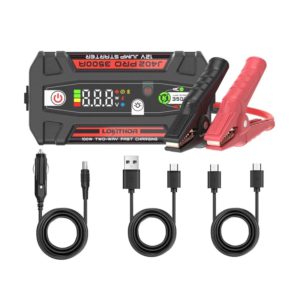 Εκκινητής Μπαταριών Αυτοκινήτου, Powerbank, Φακός Led 3 Σε1 Lokithor J402 PRO 12 Volt 3500A 1 Τεμάχιο