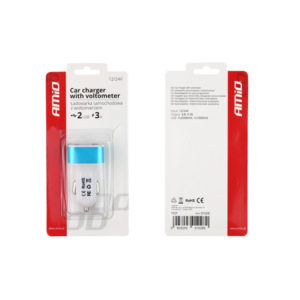 15456-2-antaptoras-usb-voltometro-amio-01028-2plos-gia-anapthra-5v-1a_650 Φορτιστής Αναπτήρα Και Battery Check (Βολτόμετρο) Αυτοκινήτου Amio (01028) Με 2 USB Λευκός-Γαλάζιος 1 Τεμάχιο