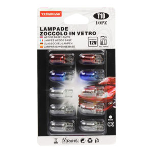 Λάμπες T10 W5W Ψείρες Σε 3 Χρώματα (Μπλε – Κόκκινο – Λευκό) Σετ 10 Τεμάχια