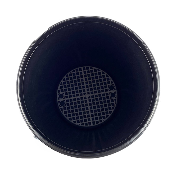 Κουβάς Στρόγγυλος Με Σχάρα Διαχωρισμού Μαύρος Με Καπάκι 18Lt Feral 1 Τεμάχιο - Image 4