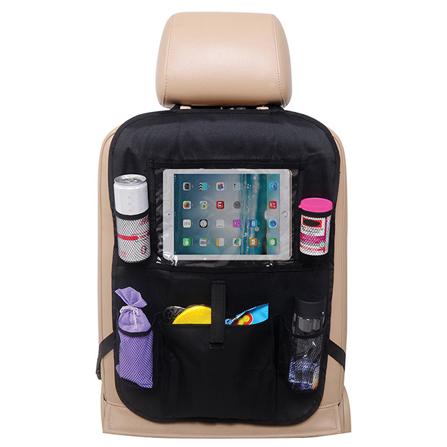 Θήκη Οργάνωσης Πλάτης Καθίσματος Αυτοκινήτου Μαύρη 61x41cm 1 Τεμάχιο - Image 5