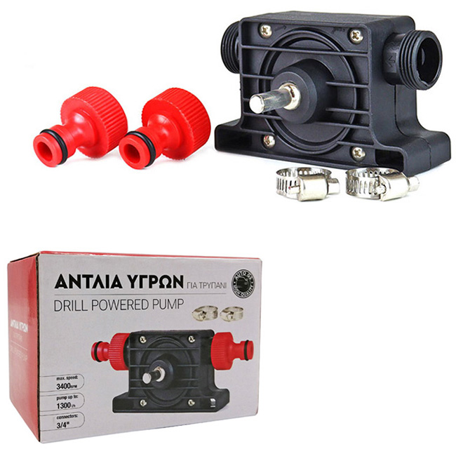 Αντλία Νερού, Λαδιού, Καυσίμων 3400RPM, 1300 lt/h, 3/4" Για Χρήση Με Δράπανο 1 Τεμάχιο - Image 7