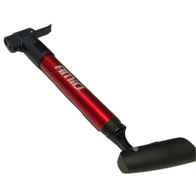 Τρόμπα Αέρος Χειρός Αλουμινίου Ποδηλάτου Και Αυτοκινήτου Amio PU01 28cm 1 Τεμάχιο - Image 5