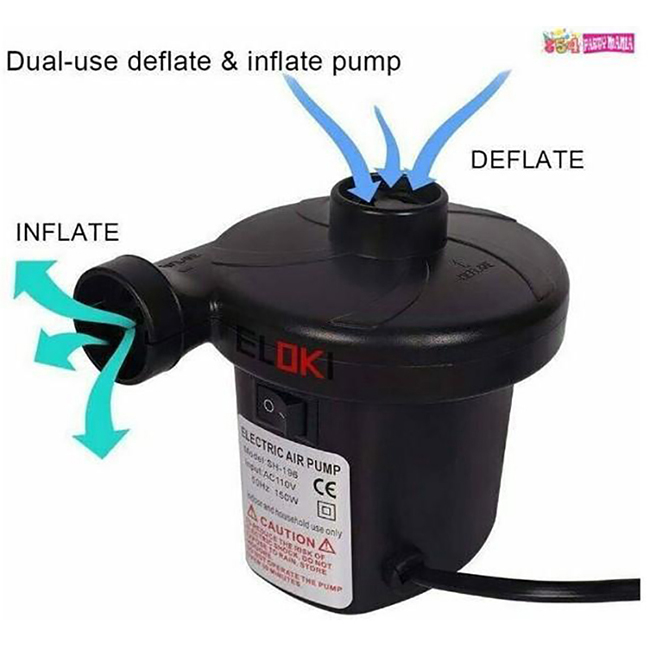 Τρόμπα Ηλεκτρική Για Στρώματα Και Φουσκωτά 220-240V 50ΗΖ HT-196 1 Τεμάχιο - Image 4