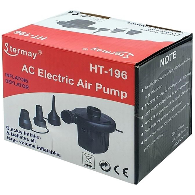 Τρόμπα Ηλεκτρική Για Στρώματα Και Φουσκωτά 220-240V 50ΗΖ HT-196 1 Τεμάχιο - Image 6