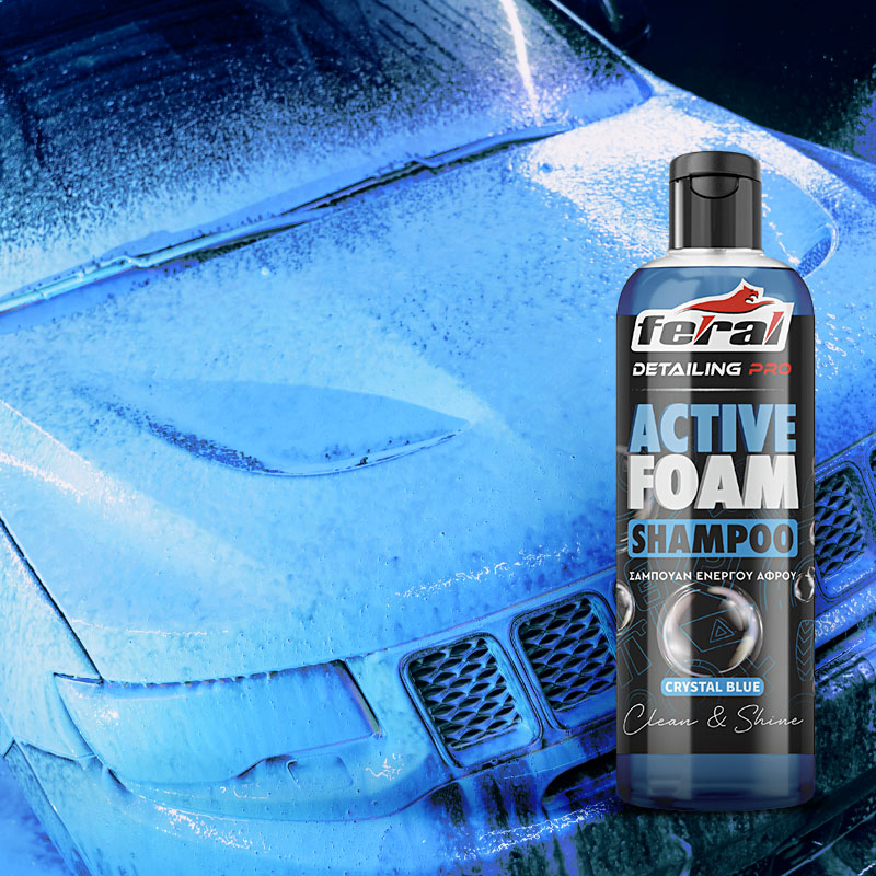 Σαμπουάν Ενεργού Αφρού Αυτοκινήτου Με Άρωμα Blue Crystal Feral Detailing Pro 500ml 1 Τεμάχιο - Image 2