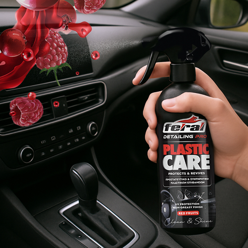 Γυαλιστικό Και Συντηρητικό Γαλάκτωμα Πλαστικών Red Fruits Feral Detailing Pro 500ml 1 Τεμάχιο - Image 2