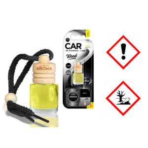 Αρωματικό Αυτοκινήτου Κρεμαστό Μπουκαλάκι Με Ξύλινο Καπάκι Aroma 6ml Με Άρωμα Black S54454