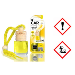 Αρωματικό Αυτοκινήτου Κρεμαστό Μπουκαλάκι Με Ξύλινο Καπάκι Aroma 6ml Με Άρωμα Vanilla S54467