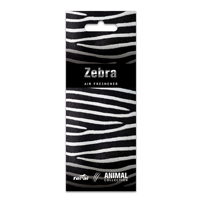 Αρωματικό Αυτοκινήτου Κρεμαστό Feral Animal Collection Zebra 1 Τεμάχιο - Image 2