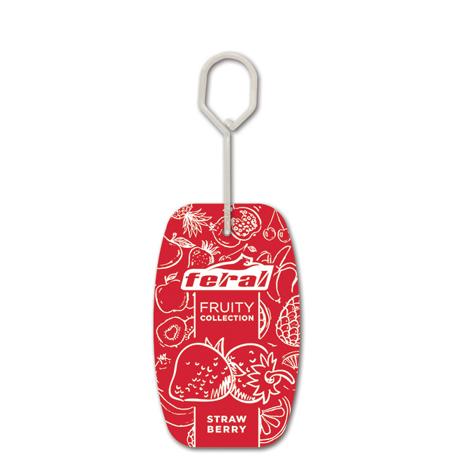 Αρωματικό Αυτοκινήτου Κρεμαστό Feral Fruity Collection Strawberry 1 Τεμάχιο - Image 3