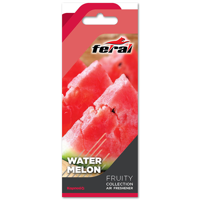 Αρωματικό Αυτοκινήτου Κρεμαστό Feral Fruity Collection Watermelon 1 Τεμάχιο - Image 2