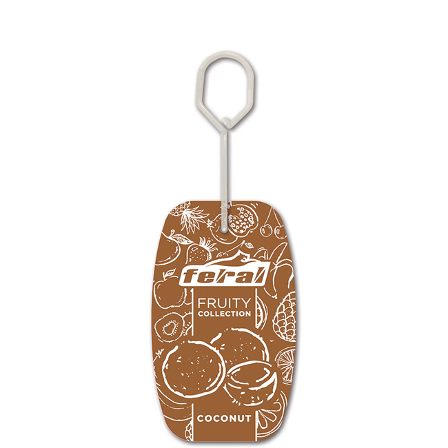 Αρωματικό Αυτοκινήτου Κρεμαστό Feral Fruity Collection Coconut 1 Τεμάχιο - Image 3