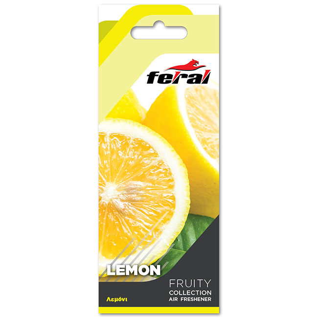 Αρωματικό Αυτοκινήτου Κρεμαστό Feral Fruity Collection Lemon 1 Τεμάχιο - Image 2