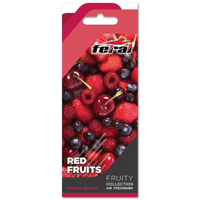Αρωματικό Αυτοκινήτου Κρεμαστό Feral Fruity Collection Red Fruits 1 Τεμάχιο - Image 2