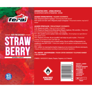 19255-2-arwmatiko-autokinhtou-spray-feral-strawberry-autogs-_650 Αρωματικό αυτοκινήτου Spray Feral Fruity Collection Με Άρωμα Strawberry 1 Τεμάχιο
