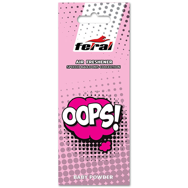 Αρωματικό Αυτοκινήτου Κρεμαστό Feral Speech Collection OOPS 1 Τεμάχιο - Image 2