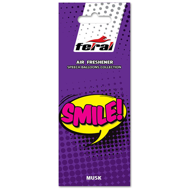 Αρωματικό Αυτοκινήτου Κρεμαστό Feral Speech Collection SMILE 1 Τεμάχιο - Image 2