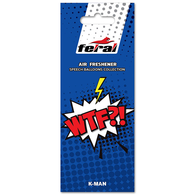 Αρωματικό Αυτοκινήτου Κρεμαστό Feral Speech Collection WTF 1 Τεμάχιο - Image 2