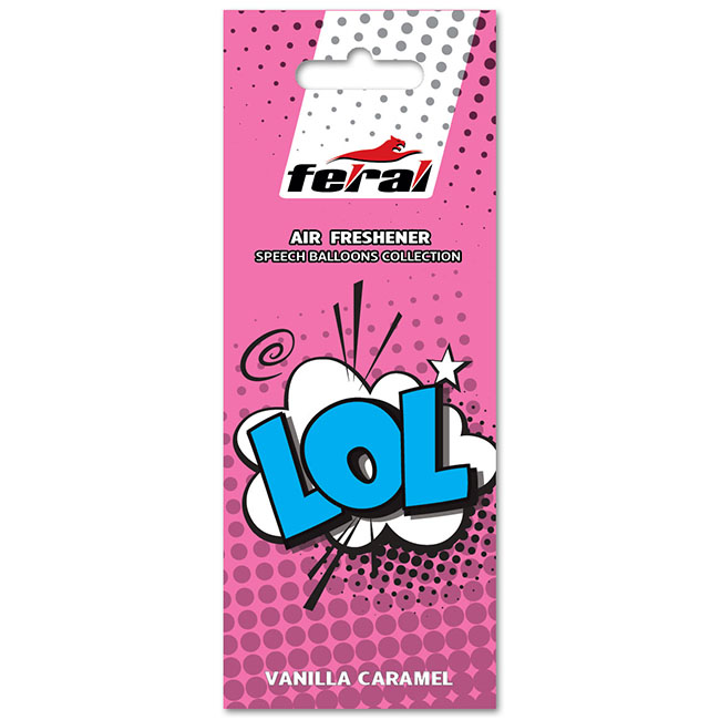 Αρωματικό Αυτοκινήτου Κρεμαστό Feral Speech Collection LOL 1 Τεμάχιο - Image 2