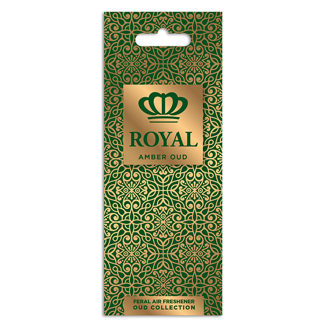 Αρωματικό Αυτοκινήτου Κρεμαστό Feral Royal Collection Amber Oud 1 Τεμάχιο - Image 2