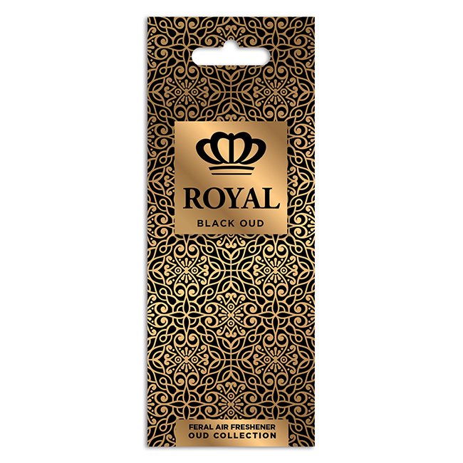 Αρωματικό Αυτοκινήτου Κρεμαστό Feral Royal Collection Black Oud 1 Τεμάχιο - Image 2