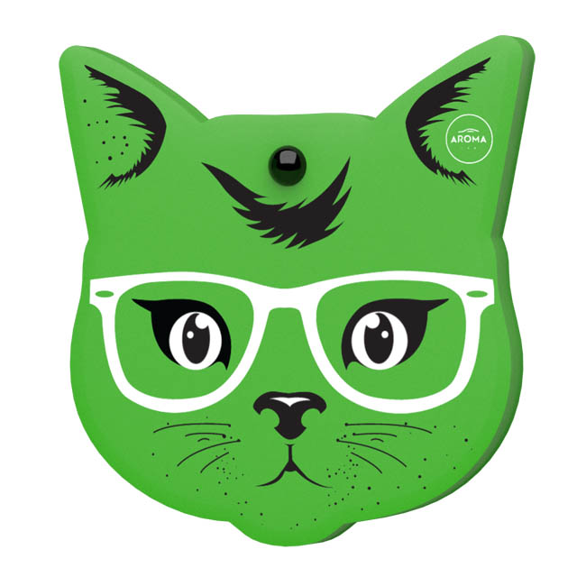 Αρωματικό Αυτοκινήτου Κρεμαστό Aroma Cat Fancy Green 1 Τεμάχιο - Image 2