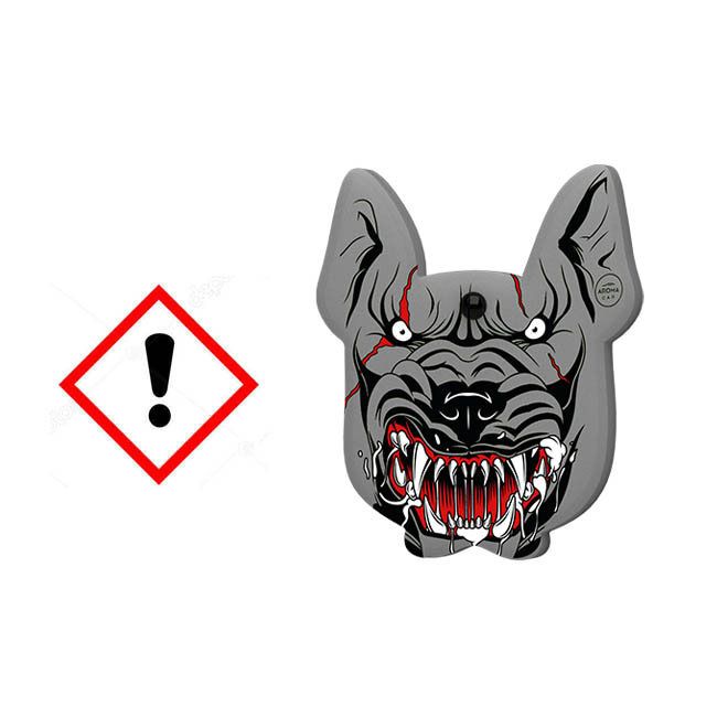 Αρωματικό Αυτοκινήτου Κρεμαστό Aroma Angry Dogs Pitbull New Car 1 Τεμάχιο - Image 2