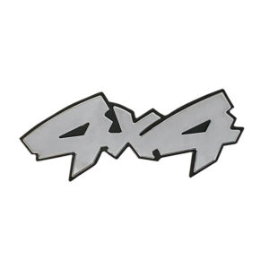 Αυτοκόλλητο Σήμα Χρωμίου “4×4” 14x5cm 1Τμχ