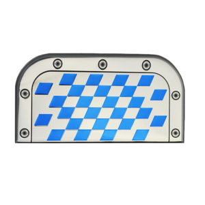 Προστατευτικό Αυτοκόλλητο Αλουμινίου Για Την Εξάτμιση Ασημί-Μπλε 18x9cm