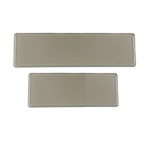 Καλύμματα Πλαστικά Για Πλαίσια Πινακίδας Παλαιού Τύπου Φιμέ 42×12.5cm Και 33×10.5cm 2Τμχ